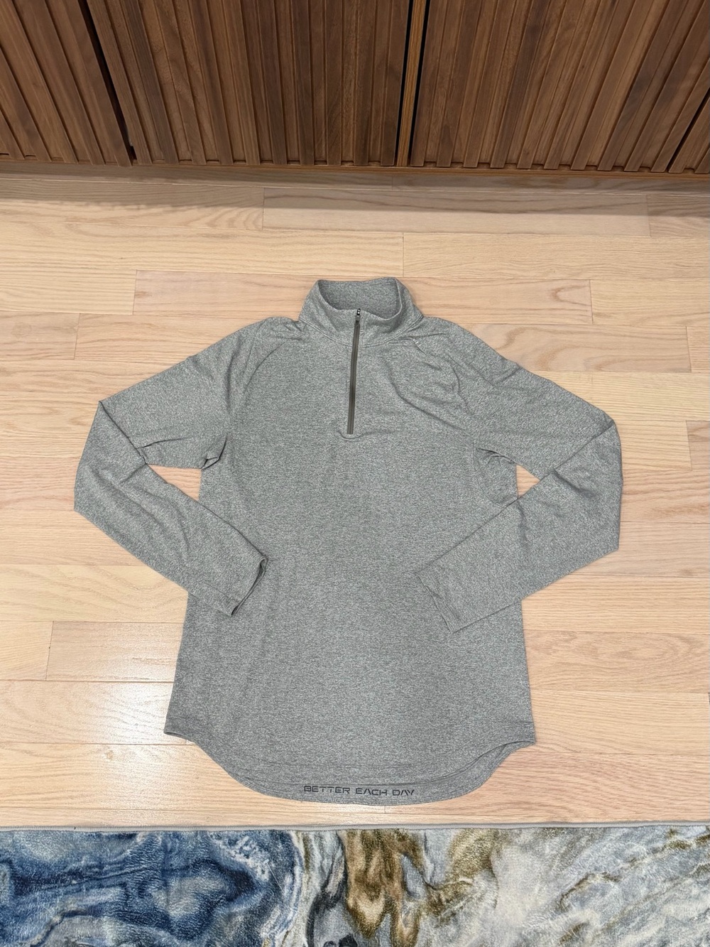 lululemon athletica Men's Heather Gray Half-Zip Pullover